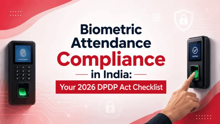 Biometric Attendance Compliance in India: Your 2026 DPDP Act Checklist