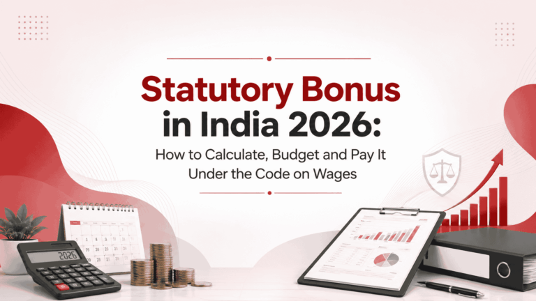 Statutory Bonus in India 2026: How to Calculate, Budget and Pay It Under the Code on Wages