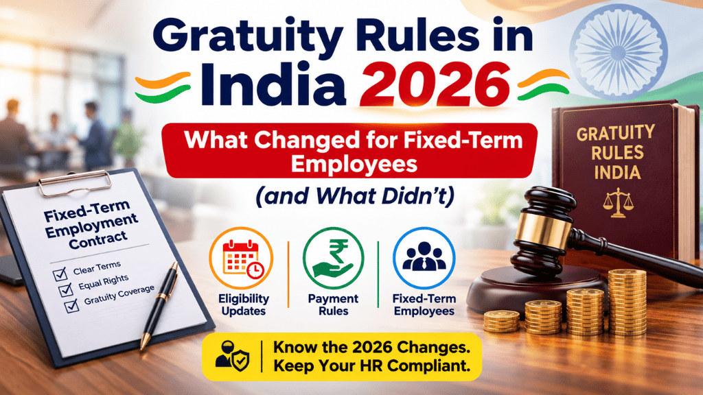 Gratuity Rules in India 2026