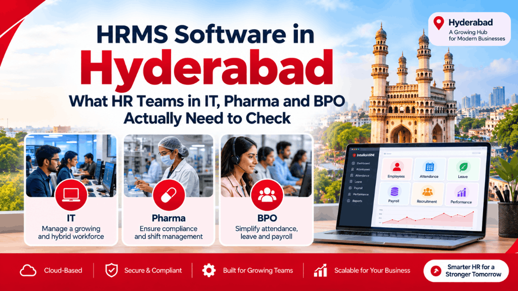 HRMS Software in Hyderabad: What HR Teams in IT, Pharma and BPO Actually Need to Check